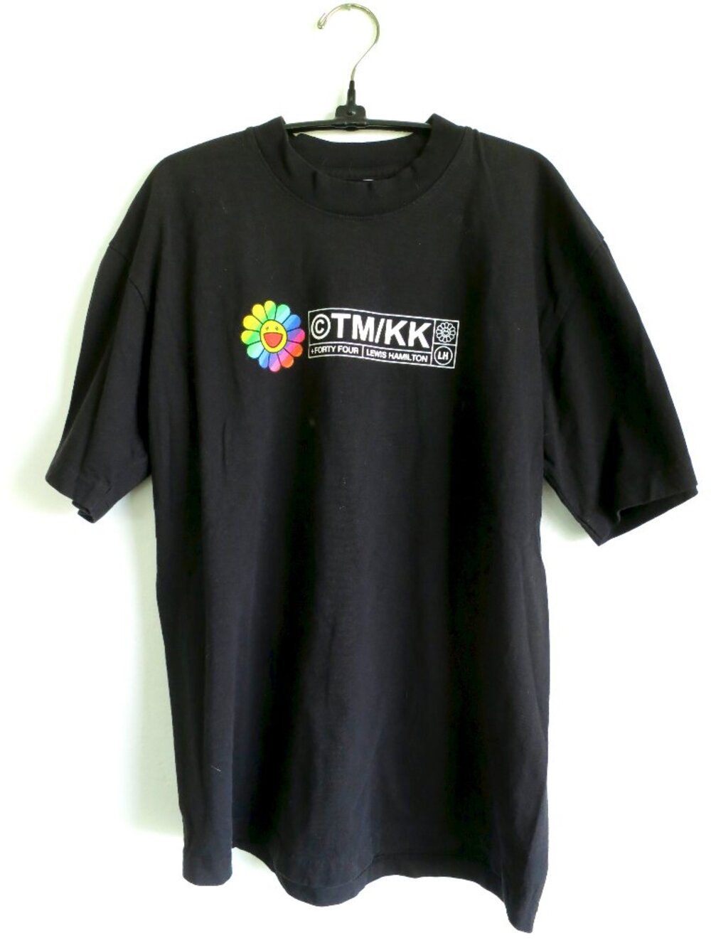 Takashi Murakami x Lewis Hamilton +44 Race Zone Tee - Black - Size Medium GUC